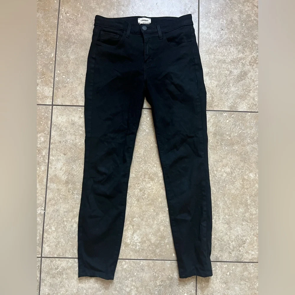 L’agence Margot Skinny Jean, Noir Black Size 26 High Rise - Picture 8 of 12